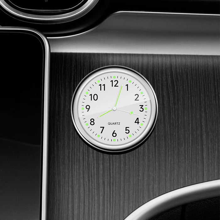 Mini Car Clock Luminous 5 Colors Auto Stick-On Digital Watch Mechanics Quartz Motorcycle Clocks Auto Ornament Car Accessories