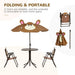 Kids Foldable Four-Piece Garden Set - Fun Monkey Design - Samanta Factory