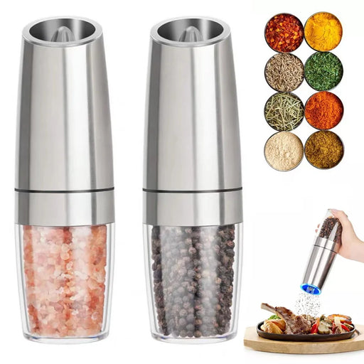 Electric Salt and Pepper Grinder with Adjustable Grind with LED Light