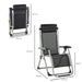 Zero Gravity Reclining Lounger Set – Stepless Adjustable Backrest - Samanta Factory