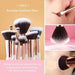Brand 25Pcs Professional Makeup Brush Set Beauty Cosmetic Foundation Powder Blush Eyeshadow Blending Highlighter Natural-Synthetic Hair Brushes (Pearl White/Rose Gold) T215