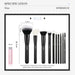 Makeup Brush Set 10Pcs Black Make up Brushes Set Professional with Natural Synthetic Hair for Foundation Blending Blush Concealer Eyeshadow Eyebrow Eyeliner, T323