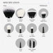 Makeup Brush Set 10Pcs Black Make up Brushes Set Professional with Natural Synthetic Hair for Foundation Blending Blush Concealer Eyeshadow Eyebrow Eyeliner, T323