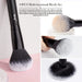 Makeup Brush Set 10Pcs Black Make up Brushes Set Professional with Natural Synthetic Hair for Foundation Blending Blush Concealer Eyeshadow Eyebrow Eyeliner, T323