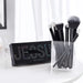 Makeup Brush Set 10Pcs Black Make up Brushes Set Professional with Natural Synthetic Hair for Foundation Blending Blush Concealer Eyeshadow Eyebrow Eyeliner, T323