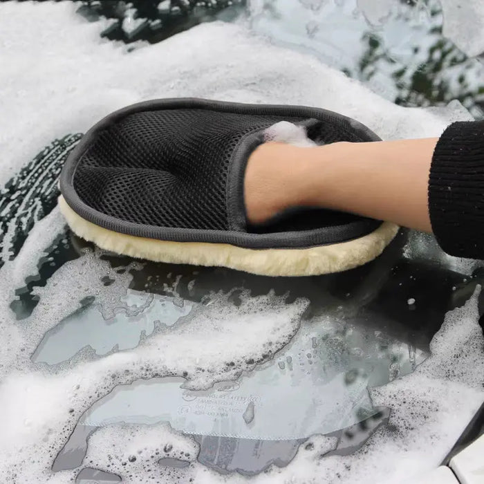 Microfiber Wool Soft Auto Car Washing Glove Cleaning Car Cleaning Glove Motorcycle Washer Care Car Paint Wash Care Tools
