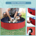 Pet Pool Swimming Bath Portable Cat Dog Foldable Puppy Bathtub Pawhut - Samanta Factory