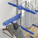 HOMCOM 4-Tier Large Clothes Airer Stainless Steel Clothes Drying Rack Blue - Samanta Factory