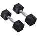 4kg neoprene hex dumbbell pair with anti-roll design, suitable for beginner home workouts in apartments