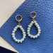 Pearl Drop Earrings – Elegant Freshwater Design - Samanta Factory