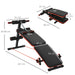 Foldable Sit Up Bench Core Workout for Home Gym Black HOMCOM - Samanta Factory