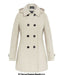 Womens Wool Feel Double Breasted Hooded Coat - Samanta Factory