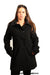 Womens Wool Feel Double Breasted Hooded Coat - Samanta Factory
