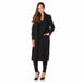  Elegant British-made faux wool wrap coat with tailored silhouette, hidden poppers, and soft finish – ideal for winter wear.