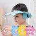 Adjustable baby shower cap for kids, waterproof hair wash hat protecting eyes and ears during bath time