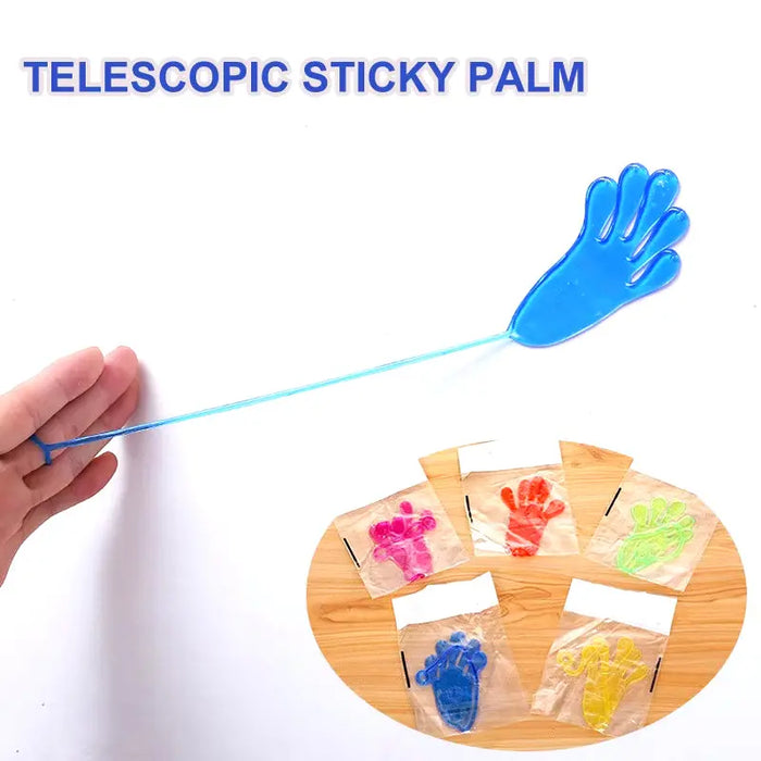 5-50 Pcs Kids Funny Sticky Hands Toy Palm Elastic Sticky Squishy Slap Palm Toy Kids Novelty Gift Party Favors Supplies