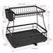 VINSANI BLACK DISH RACK 1010248 - Samanta Factory