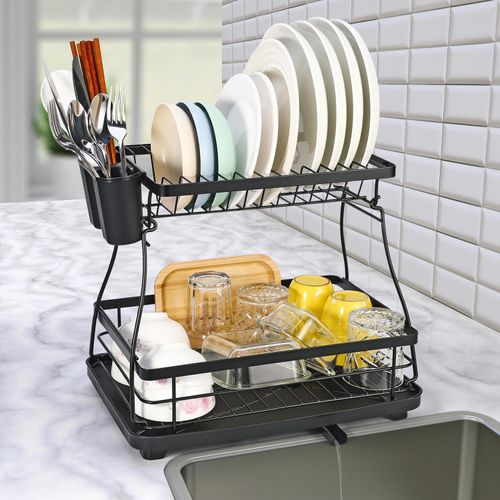 VINSANI BLACK DISH RACK 1010248 - Samanta Factory