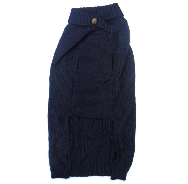 Cable Knit Dog Sweaters Jumpers in Blue, Berry, Beige, Black, Gray - Samanta Factory