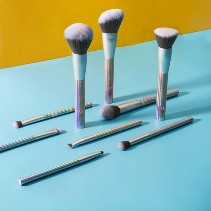 Makeup Brushes  9 Pcs AURORA Makeup Brush Set with Gift Bag Premium Gift Synthetic Kabuki Foundation Blending Face Powder Blush Concealers Eyeshadow Make up Brushes