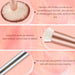 Professional 18-Piece Makeup Brush Set with Premium Synthetic Brushes and PU Leather Bag