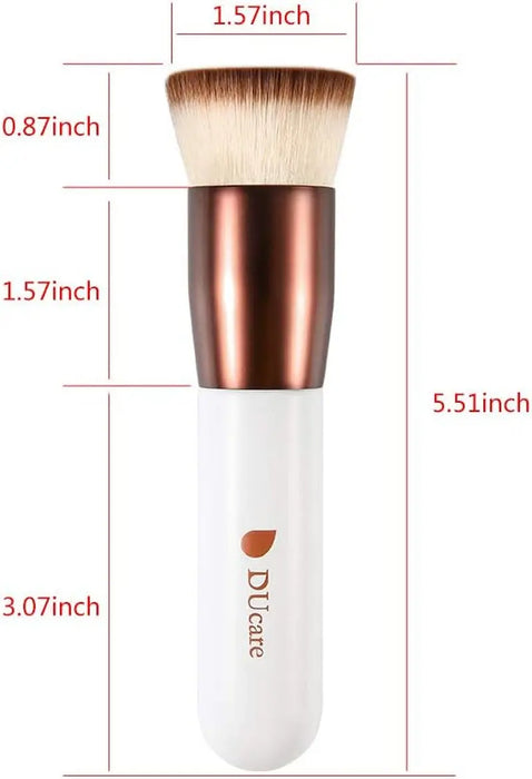 Foundation Brush Kabuki Make up Brush Flat Top Makeup Brushes Perfect for Blending Liquid, Cream or Flawless Powder Cosmetics - Buffing, Stippling, Concealer