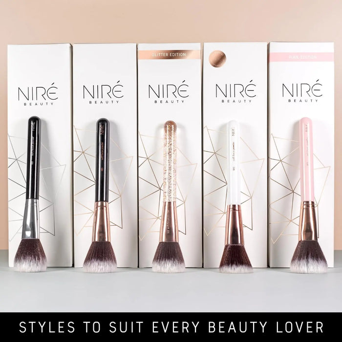 Beauty 15Piece Award Winning Glitter Makeup Brushes: Cute Makeup Brushes Set with Case, Beauty Blender, Cleaner, Guide, Gift Box