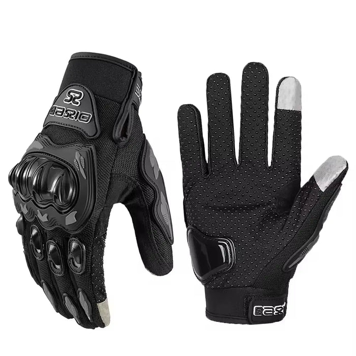 Ummer Breathable Full Finger Motorcycle Gloves Non-Slip Wear-Resistant Motocross Racing Gloves Touch Screen Moto Biker Gloves