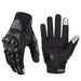 Ummer Breathable Full Finger Motorcycle Gloves Non-Slip Wear-Resistant Motocross Racing Gloves Touch Screen Moto Biker Gloves