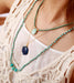 Amethyst Teardrop Necklace – Boho Gold Plated Pendant! 💎✨ - Samanta Factory