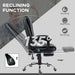 Vinsetto Executive Massage Chair | 6-Point Heated Vibration - PU Leather Office Throne w/ Footrest (£201.96) - Samanta Factory