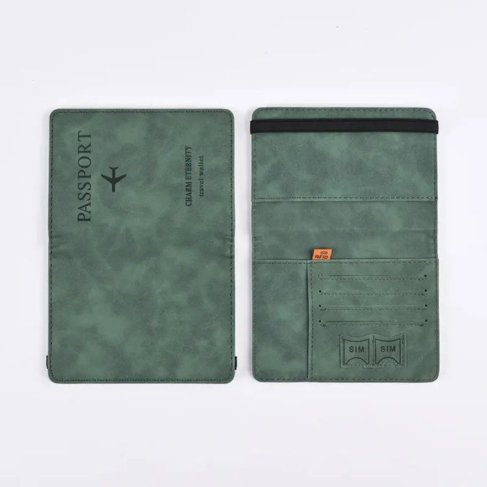 Men PU Leather Wallet Travel Passport Purse Card Male Travel Accessories Hand Carry Passport Business Cards Holder Wallet