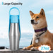 Rugged dog water bottle with military-grade seal and anodized aluminum body for outdoor adventures