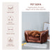 PawHut Dog Sofa Chair with Legs Cushion for XS Dog Cat 68.5x40.5x40.5 cm, Brown - Samanta Factory