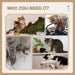 PawHut Small Cat Tree Tower with Scratching Posts, Bed, Perch, Self Groomer, Toy - Samanta Factory