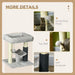 PawHut Small Cat Tree Tower with Scratching Posts, Bed, Perch, Self Groomer, Toy - Samanta Factory