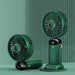 USB Rechargeable Mini Portable Handheld Electric Fan Foldable Neck Hanging Outdoor Fan Adjustable 5 Speed Powerful Air Cooler - Samanta Factory