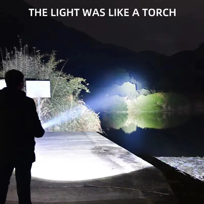 Mini Convenient High Power LED Flashlight Camping Flashlight, 3Ledand Side Lights Telescopiczoom Waterproof Light, Lampshade
