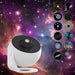 360° Night Light Galaxy Projector with rotating stars and nebula effects
