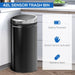 42L Sensor Trash Can W/ Bucket-Black - Samanta Factory