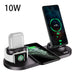 6-in-1 Wireless Charging Station 🪐 Fast Qi-Certified Dock for iPhone & Apple Watch - Samanta Factory