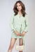 Women’s belted blazer jacket with V-neck and long sleeves – office wear UK
