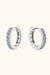 0.96 Carat Moissanite Stud Earrings in Platinum-Plated Sterling Silver
