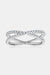 Minimalist Moissanite Ring – 925 Sterling Silver, Platinum-Plated with 0.4 Carat Moissanite
