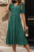 Buttoned midi dress in a slightly stretchy, opaque design, perfect for casual and semi-formal wear