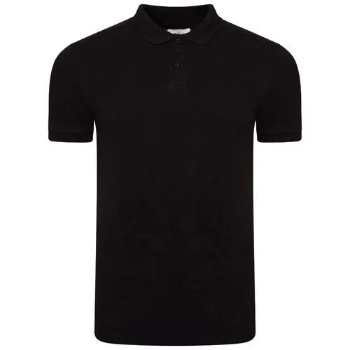 Men’s British-tailored cotton polo shirt with reinforced collar and wrinkle-resistant finish