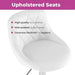 Bar Stools – Height Adjustable Leather Seat with 360° Swivel & Chrome Base - Samanta Factory