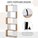 Modern 5-Tier Bookcase – Stylish S-Shape Storage & Display Unit - Samanta Factory