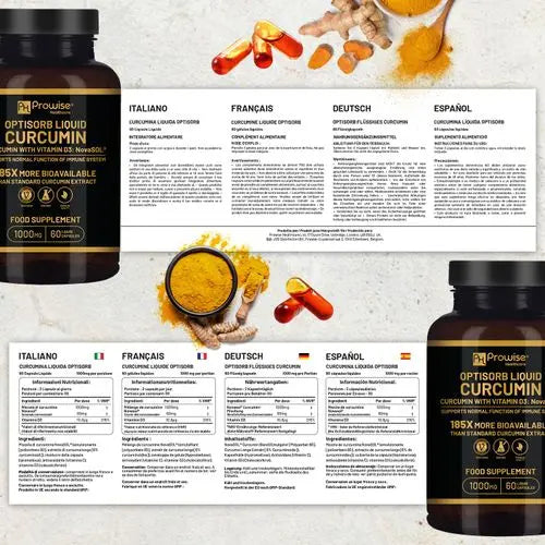 Liquid Curcumin & Vitamin D3 Supplement – 185x Absorption for Joint, Immune & Bone Support - Samanta Factory