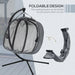 Two-Seater Egg Swing Chair – Large Hanging Basket with Cushion for Garden & Balcony - Samanta Factory